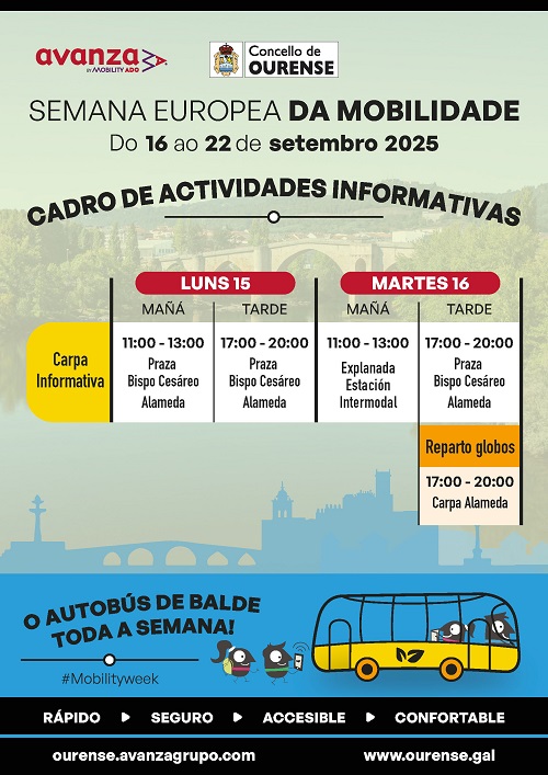 Concello e Avanza achegan á veciñanza a nova rede de autobuses