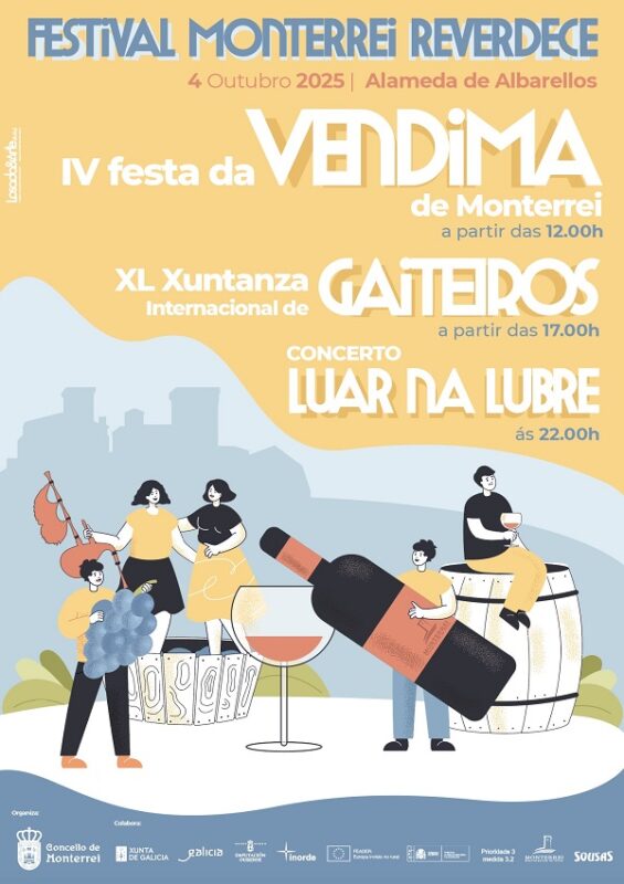 Monterrei celebra a súa IV Festa da Vendima con homenaxe ao viño e á tradición