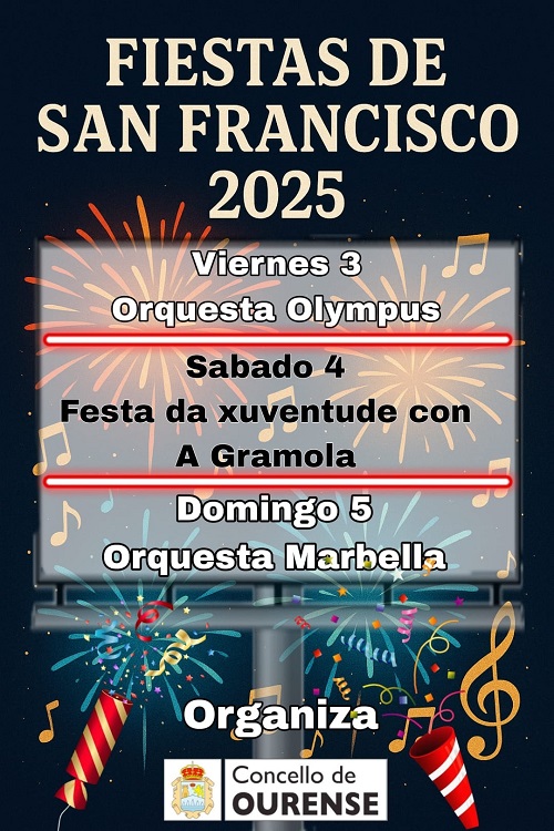 Ourense celebra as Festas de San Francisco 2025
