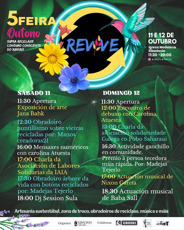 A 5ª Feira Revive de Outono chega a Ribadavia