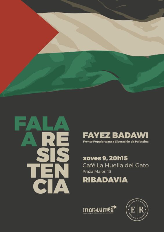 Charla sobre Palestina en Ribadavia con Fayez Badawi