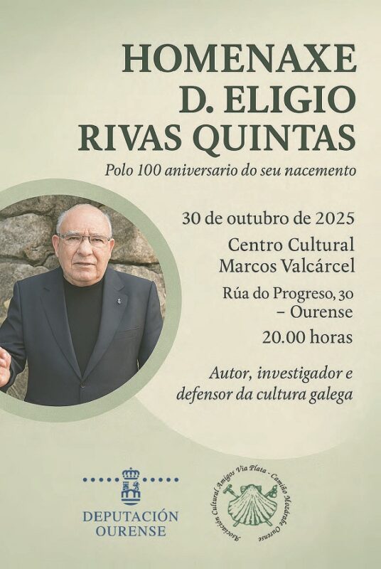Ourense homenaxea a Eligio Rivas no centenario do seu nacemento