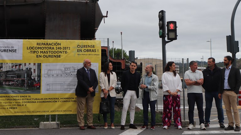 O Concello de Ourense restaura a histórica locomotora de vapor da Ponte
