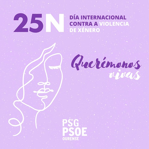 El PSdeG-PSOE de Ourense se suma al 25N con actos y reivindicaciones