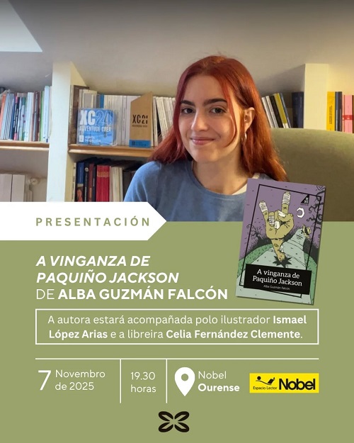 Alba Guzmán Falcón presenta A vinganza de Paquiño Jackson en Ourense