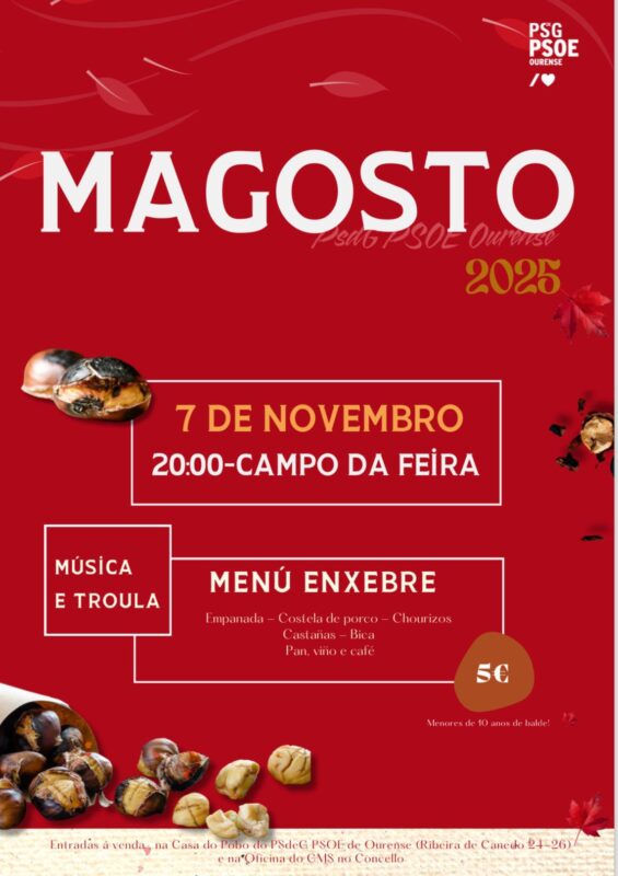 Magosto popular do PSdeG-PSOE de Ourense no Campo da Feira