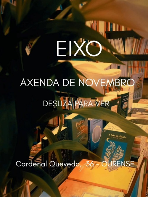 Novembro chega cargado de letras á Libraría Eixo