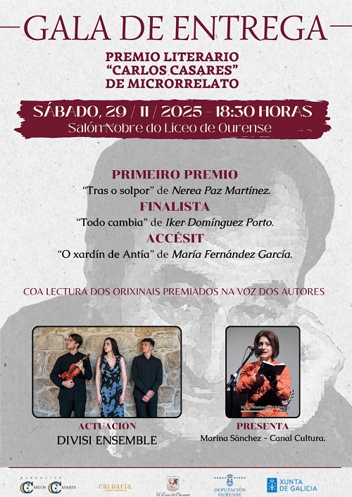 Nerea Paz, gañadora do Premio Carlos Casares 2025 de microrrelatos