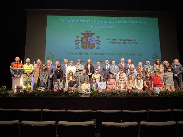 O 47º aniversario da Constitución destaca a defensa das liberdades en Ourense
