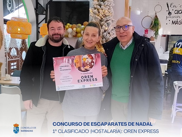 Barbadás premia os mellores escaparates de Nadal
