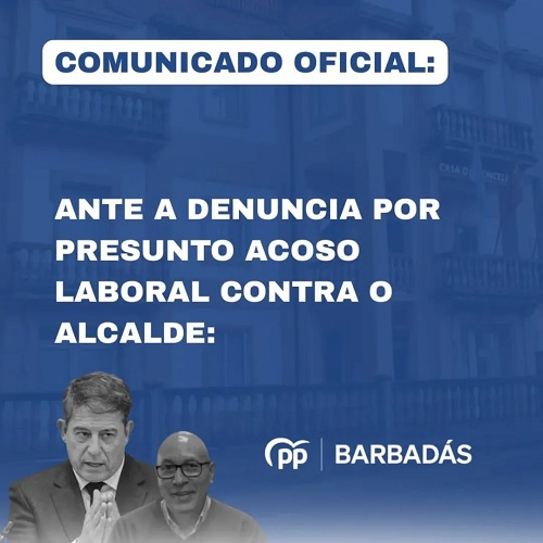O PP de Barbadás reclama un pleno urxente e a dimisión do alcalde