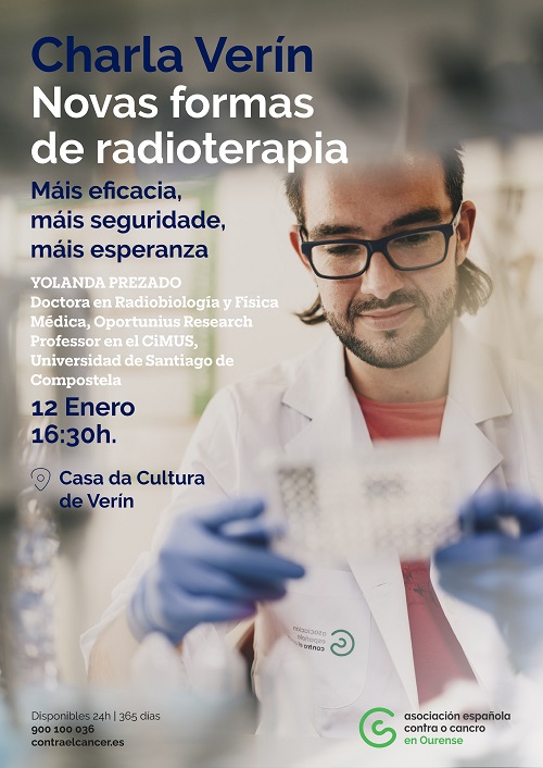 Yolanda Prezado aborda nuevas formas de radioterapia en Verín