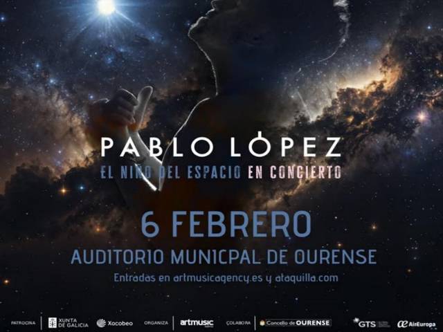 Pablo López presentará o seu novo traballo en Ourense
