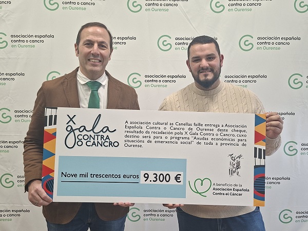 A solidariedade ourensá suma 9.300 euros contra o cancro
