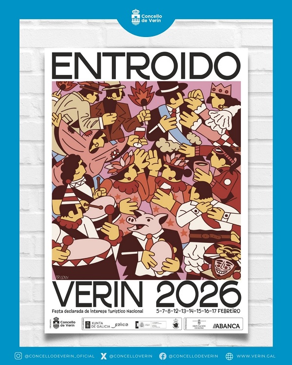 Verín presenta o cartel do Entroido 2026
