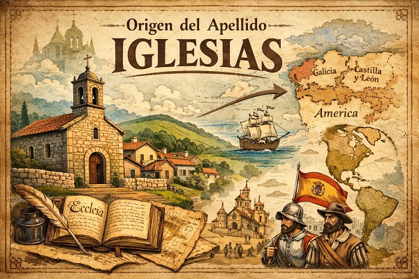 Origen del apellido Iglesias en España