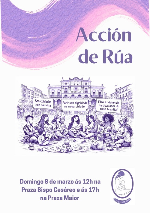 Arrolos de Teta súmase ao 8M para reivindicar os dereitos das nais lactantes