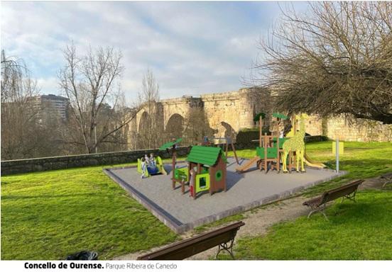 Ourense renovará o parque infantil da Ribeira de Canedo