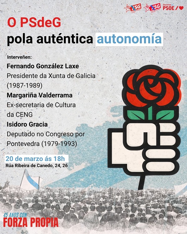 O PSdeG de Ourense celebra un acto pola autonomía galega